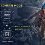 ساعة ذكية غواص مقاومة للماء حتى 100 متر NORTH EDGE AQUA، تدعم العرض المضيء ووضع البوصلة، AQUA