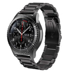 سوار ساعة من الفولاذ المقاوم للصدأ لسامسونج Gear S3 مقاس 22مم