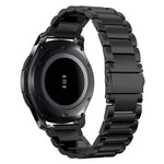 سوار ساعة من الفولاذ المقاوم للصدأ لسامسونج Gear S3 مقاس 22مم