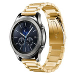 سوار ساعة من الفولاذ المقاوم للصدأ لسامسونج Gear S3 مقاس 22مم