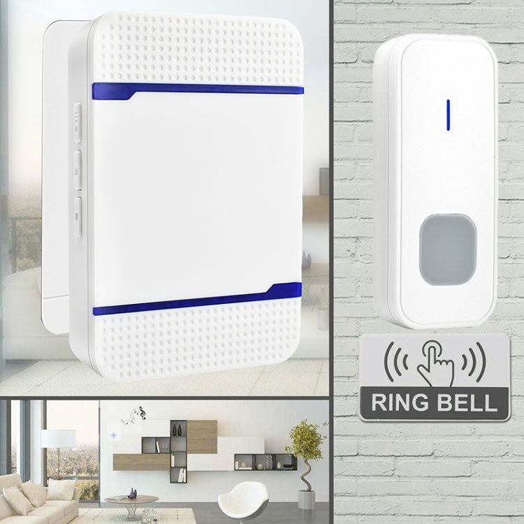 مستقبل جرس باب لاسلكي N15K-1T1-B بقوة 110 ديسيبل، مقاوم للماء بمعيار IP55، منخفض استهلاك الطاقة، واي فاي مع ضوء ليلي، 53 نغمة موسيقية، مسافة استقبال: 300م، N15K-1T1-B أبيض، N15K-1T1-B أسود