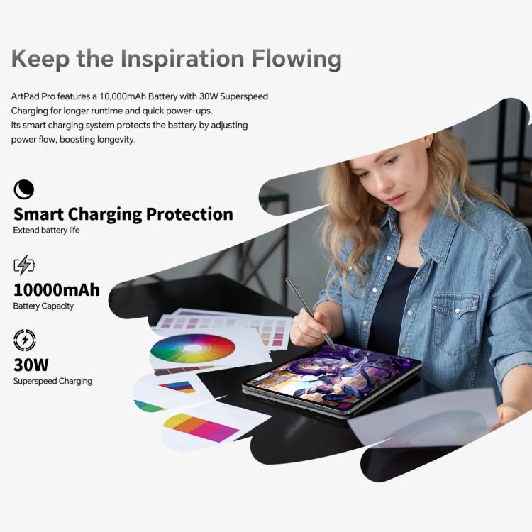 جهاز تابلت Teclast ArtPad Pro، 8 جيجابايت + 256 جيجابايت، شاشة 12.7 بوصة أندرويد 15 مع معالج MTK Helio G99 ثماني النواة، شبكة 4G بشريحتي اتصال، ArtPad Pro