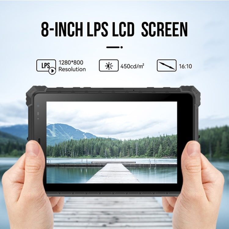 مقاوم للماء والغبار والصدمات IP68، أندرويد 10.0 معالج MT6771 ثماني النواة، يدعم GPS/WiFi/BT/NFC، قابس المملكة المتحدة، 8 بوصة 4GB+64GB