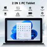 ويندوز 10، إنتل سيليرون J3455 رباعي النواة، يدعم بطاقة TF وHDMI وبلوتوث وواي فاي مزدوج، مع لوحة مفاتيح، N4000 رباعي النواة 8GB+128GB مع لوحة مفاتيح