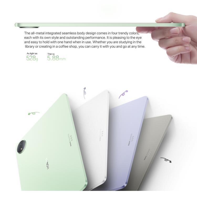 جهاز لوحي Honor MagicPad3 بشاشة 12.5 بوصة واي فاي، 8 جيجابايت + 256 جيجابايت، MagicOS 9.0.1، Qualcomm Snapdragon 8 Gen3 ثماني النواة، 8 جيجابايت + 256 جيجابايت