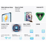 تابلت Teclast P50 Mini واي فاي، 4 جيجابايت + 128 جيجابايت، 8.7 بوصة أندرويد 15 Unisoc T606 ثماني النواة، P50 Mini