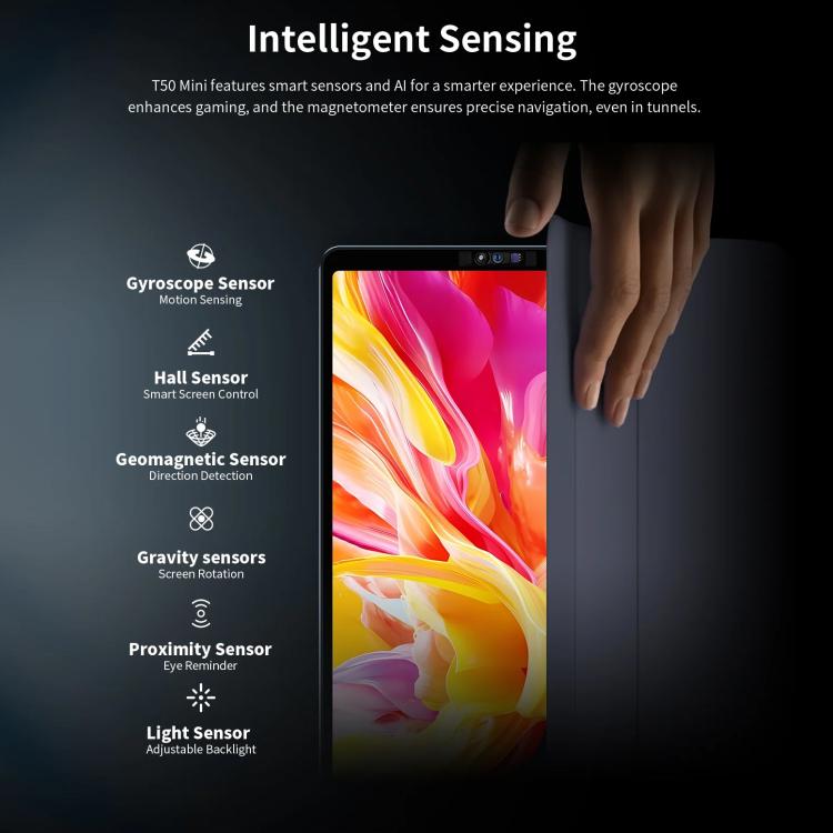 تابلت Teclast T50 Mini 4G LTE، 8 جيجابايت + 128 جيجابايت، 8.7 بوصة أندرويد 15 MediaTek Helio G99 ثماني النواة، يدعم شريحتي اتصال، T50 Mini