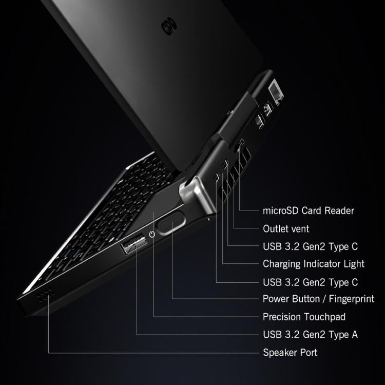 جهاز GPD MicroPC 2 محمول للألعاب، 16GB+512GB، شاشة 7 بوصة، Windows 11 Pro، معالج Intel N250، قابس أمريكي، WMC2573AU، WMC2573EU، WMC2573UK، WMC2573US