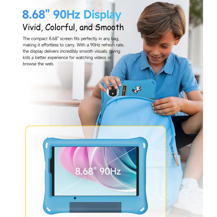 Ulefone Tab A10 Pro Kids Tablet PC, 6GB+128GB, 8.68 inch Android 15 MediaTek Helio G91 Octa Core 4G Network, EU Plug