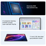 جهاز Lenovo Xiaoxin Pad اللوحي بشاشة 11 بوصة WiFi، 8GB+256GB، أندرويد 15، معالج MediaTek Dimensity 6300 ثماني النواة، قابس الولايات المتحدة، 8GB+256GB WiFi