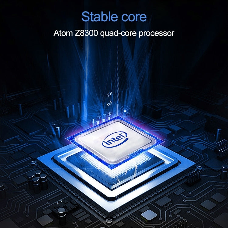 ويندوز 10، إنتل أتوم Z8300 رباعي النواة، يدعم بطاقة TF وHDMI وبلوتوث وواي فاي، 4GB+64GB / Z8300 2.5D