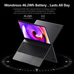 ويندوز 10 هوم، إنتل كور i5-8259U رباعي النواة 2.3GHz-3.8GHz، يدعم واي فاي مزدوج النطاق / بلوتوث / توسيع بطاقة TF (رمادي داكن)، i5-8259U 8GB+512GB