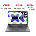 حاسوب محمول لينوفو شياوكسين 16 2025، 16 بوصة، 24GB+512GB، ويندوز 11، إنتل كور i5-13420H ثماني النواة، قابس الولايات المتحدة، شياوكسين 16 2025