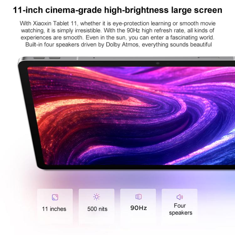 جهاز لوحي Lenovo Xiaoxin Pad 11 بوصة 2025، 5G، 8 جيجابايت + 256 جيجابايت، أندرويد 15، معالج MediaTek Dimensity 6300 ثماني النواة، قابس الولايات المتحدة، 8GB+256GB 5G