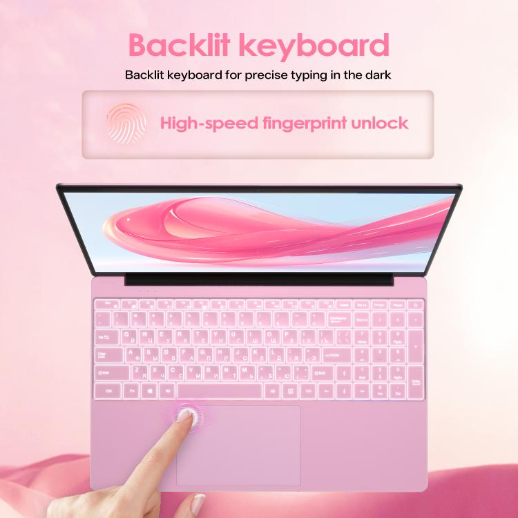 حاسوب محمول GXMO T152J 15.6 بوصة، بدون ذاكرة، ويندوز 11 برو، إنتل سيليرون N5100 رباعي النواة، يدعم فتح القفل ببصمة الإصبع، قابس الولايات المتحدة، بدون ذاكرة، قابس الولايات المتحدة