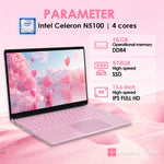 حاسوب محمول GXMO T152J 15.6 بوصة، 16GB+512GB، ويندوز 11 برو، إنتل سيليرون N5100 رباعي النواة، يدعم فتح القفل ببصمة الإصبع، قابس الاتحاد الأوروبي، 16GB+512GB، قابس الاتحاد الأوروبي