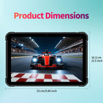 جهاز لوحي متين مقاوم للماء UNIWA UTAB R1040 IP67، 8GB+128GB، شاشة 10.1 بوصة أندرويد 15 معالج Mediatek MT8786 ثماني النواة، شبكة: 4G، قابس أمريكي، UTAB R1040