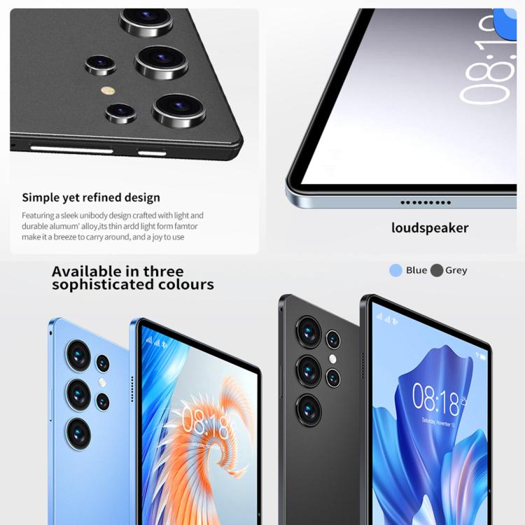 جهاز لوحي BDF H39 بشاشة 10.1 بوصة 4G LTE، 6GB+128GB، أندرويد 10 MTK6750 ثماني النواة، يدعم شريحتي اتصال، قابس الولايات المتحدة، 8GB+256GB، قابس الولايات المتحدة