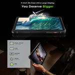 جهاز لوحي متين HOTWAV Tab R9 Pro IP68/IP69K، 6 جيجابايت + 256 جيجابايت، شاشة 11 بوصة، أندرويد 14، معالج Unisoc T606 ثماني النواة، شبكة 4G، النسخة العالمية مع جوجل بلاي، قابس الاتحاد الأوروبي، Tab R9 Pro