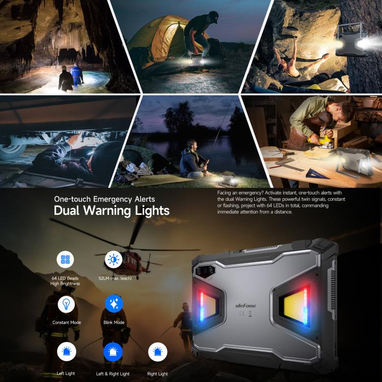 جهاز لوحي متين Ulefone Armor Pad 5 Ultra، 12 جيجابايت + 512 جيجابايت، شاشة 11 بوصة، أندرويد 15، MediaTek Dimensity 7400X ثماني النواة، شبكة 5G، قابس الاتحاد الأوروبي، Armor Pad 5 Ultra