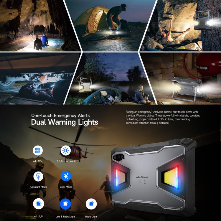 جهاز لوحي متين Ulefone Armor Pad 5 Pro، 12 جيجابايت + 512 جيجابايت، شاشة 11 بوصة، أندرويد 15، MediaTek Dimensity 7400X ثماني النواة، شبكة 5G، قابس الاتحاد الأوروبي، Armor Pad 5 Pro