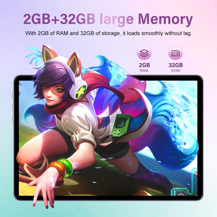 جهاز لوحي Pad 9 Ultra بشاشة 10.1 بوصة مع مكالمات 3G، 2GB+32GB، أندرويد 10 MTK6737 رباعي النواة، قابس الولايات المتحدة، قابس الولايات المتحدة