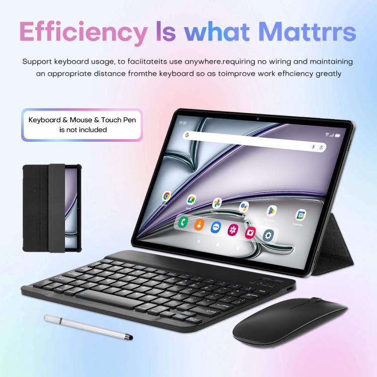 مجموعة جهاز لوحي Pad 8 Pro بشاشة 10.1 بوصة 4G LTE، 4GB+32GB، أندرويد 10 MT6755 ثماني النواة، مع لوحة مفاتيح / فأرة / حقيبة جلدية، قابس الولايات المتحدة، قابس الولايات المتحدة