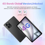 مجموعة جهاز لوحي Pad 8 Pro بشاشة 10.1 بوصة 4G LTE، 4GB+32GB، أندرويد 10 MT6755 ثماني النواة، مع لوحة مفاتيح / فأرة / حقيبة جلدية، قابس الاتحاد الأوروبي، قابس الاتحاد الأوروبي