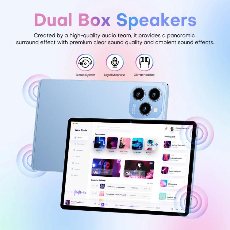 مجموعة جهاز لوحي Pad 8 Pro بشاشة 10.1 بوصة 4G LTE، 4GB+32GB، أندرويد 10 MT6755 ثماني النواة، مع لوحة مفاتيح / فأرة / حقيبة جلدية، قابس المملكة المتحدة، قابس المملكة المتحدة