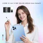 مجموعة جهاز لوحي Pad 8 Pro بشاشة 10.1 بوصة 4G LTE، 4GB+32GB، أندرويد 10 MT6755 ثماني النواة، مع لوحة مفاتيح / فأرة / حقيبة جلدية، قابس أستراليا، قابس أستراليا