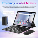 مجموعة جهاز لوحي Pad 9 Pro بشاشة 10.1 بوصة 4G LTE، 4GB+32GB، أندرويد 10 MT6755 ثماني النواة، مع لوحة مفاتيح / فأرة / حقيبة جلدية، قابس الولايات المتحدة، قابس الولايات المتحدة