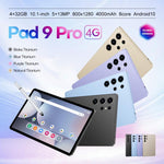 مجموعة جهاز لوحي Pad 9 Pro بشاشة 10.1 بوصة 4G LTE، 4GB+32GB، أندرويد 10 MT6755 ثماني النواة، مع لوحة مفاتيح / فأرة / حقيبة جلدية، قابس المملكة المتحدة، قابس المملكة المتحدة