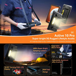 جهاز لوحي متين Blackview Active 8 Pro 5G، 12 جيجابايت + 256 جيجابايت، شاشة 10.95 بوصة، أندرويد 14، معالج Dimensity 7300 ثماني النواة، النسخة العالمية مع جوجل بلاي، 12 جيجابايت + 256 جيجابايت