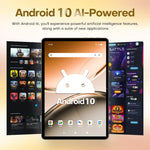 تابلت باد 8 ألترا 10.1 بوصة مع مكالمات هاتف 3G، 3GB+32GB، أندرويد 10 معالج MTK6755 ثماني النواة، قابس الاتحاد الأوروبي