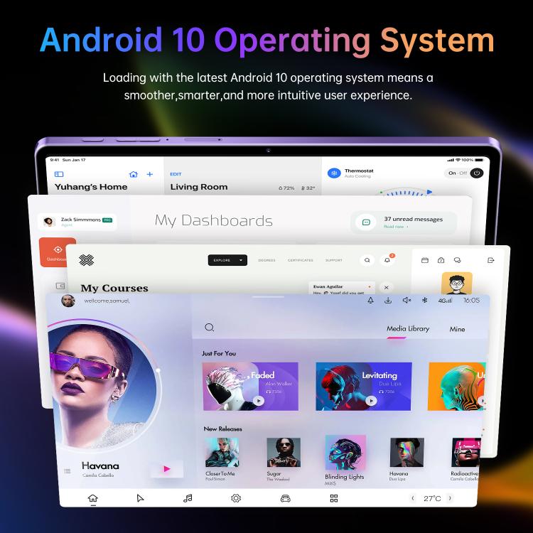 Pad 16 Pro 10.1 inch 4G LTE Tablet PC, 4GB+32GB, Android 10 MTK6755 Octa Core, US Plug, US Plug