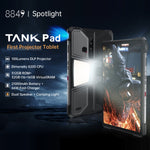 جهاز لوحي متين Unihertz 8849 Tank Pad وجهاز عرض، 16 جيجابايت + 512 جيجابايت، شاشة 10.95 بوصة، أندرويد 14، معالج Dimensity 8200 ثماني النواة، شبكة 5G، قابس الاتحاد الأوروبي، Tank Pad شبكة 5G