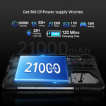 جهاز لوحي متين Unihertz 8849 Tank Pad وجهاز عرض، 16 جيجابايت + 512 جيجابايت، شاشة 10.95 بوصة، أندرويد 14، معالج Dimensity 8200 ثماني النواة، شبكة 5G، قابس الاتحاد الأوروبي، Tank Pad شبكة 5G