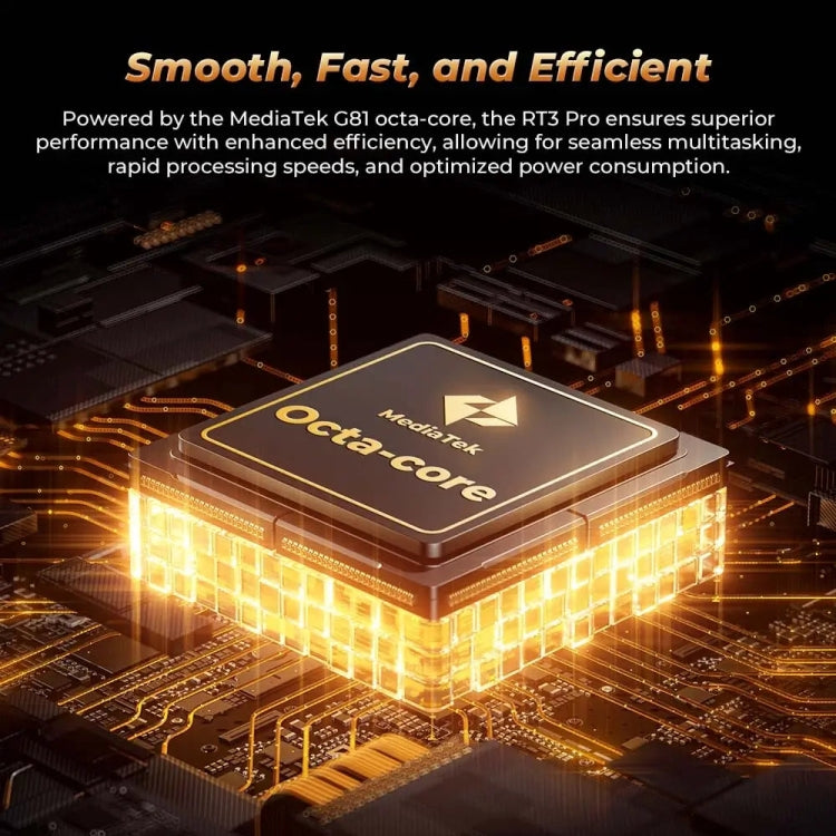 جهاز لوحي متين OUKITEL RT3 Pro 4G، مقاوم للماء والغبار IP68/IP69K، 4 جيجابايت + 128 جيجابايت، شاشة 8.0 بوصة، أندرويد 14، معالج MediaTek G81 ثماني النواة، يدعم شريحتي اتصال، قابس الاتحاد الأوروبي، RT3 Pro 4GB+128GB
