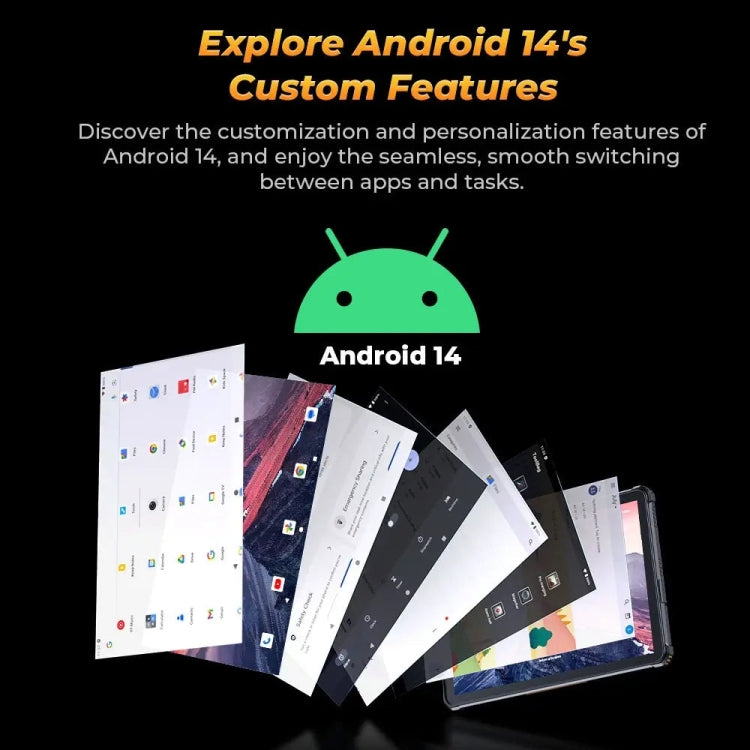 جهاز لوحي متين OUKITEL RT9 4G، مقاوم للماء والغبار IP68/IP69K، 6 جيجابايت + 256 جيجابايت، شاشة 11 بوصة، أندرويد 14، معالج Unisoc T606 ثماني النواة، يدعم شريحتي اتصال، قابس الاتحاد الأوروبي، RT9 6GB+256GB