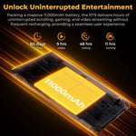 جهاز لوحي متين OUKITEL RT9 4G، مقاوم للماء والغبار IP68/IP69K، 6 جيجابايت + 256 جيجابايت، شاشة 11 بوصة، أندرويد 14، معالج Unisoc T606 ثماني النواة، يدعم شريحتي اتصال، قابس الاتحاد الأوروبي، RT9 6GB+256GB