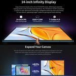جهاز Teclast T70 اللوحي 4G LTE، 8GB+256GB، شاشة 14 بوصة أندرويد 14 مع معالج MediaTek Helio G99 ثماني النواة، يدعم شريحتي اتصال، T70
