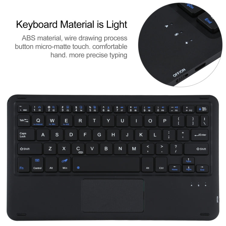 AM10-A Detachable Bluetooth Backlight Keyboard Ultrathin Horizontal Flip Leather Tablet Case with Touchpad & Holder for Lenovo M10 Plus 10.3 inch X606F, For Lenovo M10 Plus