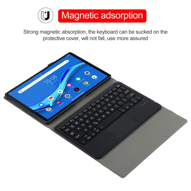 AM10-A Detachable Bluetooth Backlight Keyboard Ultrathin Horizontal Flip Leather Tablet Case with Touchpad & Holder for Lenovo M10 Plus 10.3 inch X606F, For Lenovo M10 Plus
