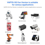 جسر لاسلكي صغير VONETS VAP11S-5G مع مكرر واي فاي بسرعة 900 ميجابت في الثانية، مزود بهوائيتين ومروحة