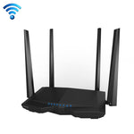 راوتر تندا AC6 AC1200 ذكي ثنائي النطاق لاسلكي 5 جيجاهرتز 867 ميجابت + 2.4 جيجاهرتز 300 ميجابت مع 4 هوائيات خارجية 5dBi، AC6