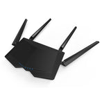 راوتر تندا AC6 AC1200 ذكي ثنائي النطاق لاسلكي 5 جيجاهرتز 867 ميجابت + 2.4 جيجاهرتز 300 ميجابت مع 4 هوائيات خارجية 5dBi، AC6