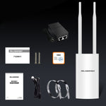 COMFAST CF-EW72 مكرر إشارة لاسلكي مقاوم للماء خارجي 1200 ميجابت مع 2 هوائيات، CF-EW72 نسخة أمريكا الشمالية