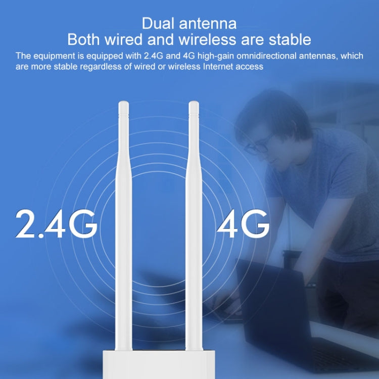 COMFAST CF-E5 مكرر إشارة لاسلكي مقاوم للماء خارجي 4G بسرعة 300 ميجابت مع 2 هوائيات، نسخة آسيا والمحيط الهادئ، CF-E5، نسخة آسيا والمحيط الهادئ