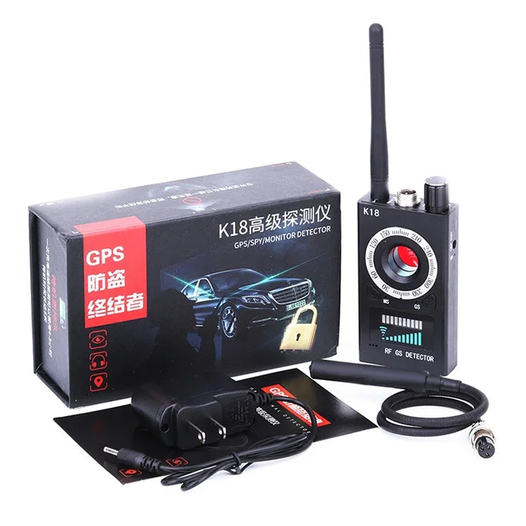 كاشف لاسلكي GPS مضاد للتصوير الخفي، كاشف إشارة لاسلكية، K18
