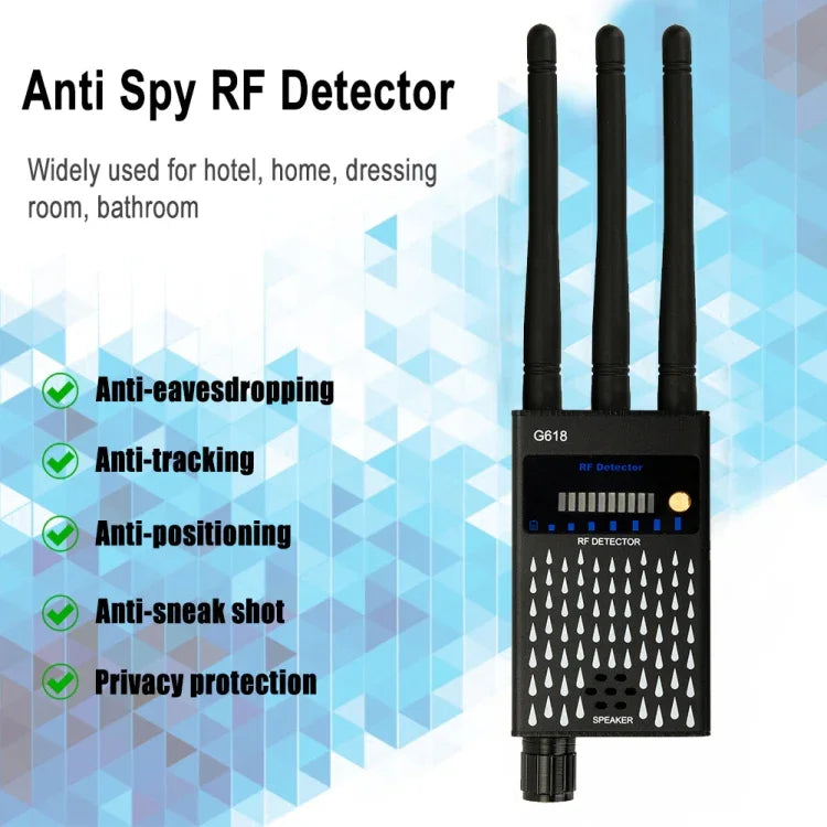 كاشف إشارة GPS لاسلكي G618 وكاشف كاميرا WiFi